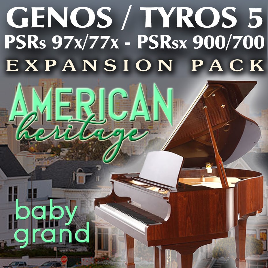 Tha American Heritage BABY GRAND PIANO Expansion Pack for Yamaha Arrangers