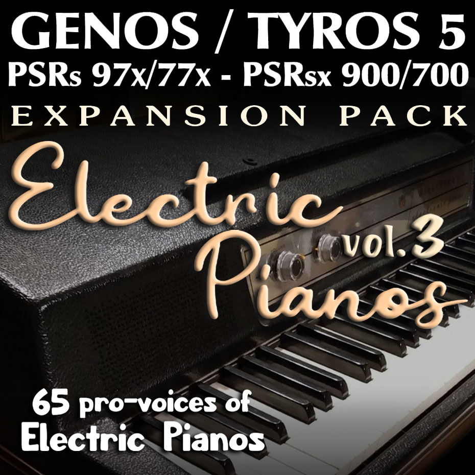Expansion Sound Pack for Yamaha Genos, Tyros 5 etc. with sounds from Electric Pianos