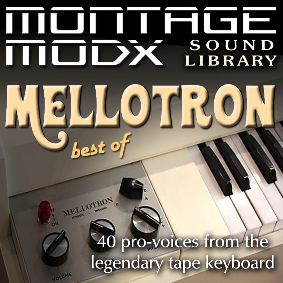 Expansion Sound Library for Yamaha MONTAGE 6/7/8 - MODX 6/7/8 with 40 new Mellotron sounds