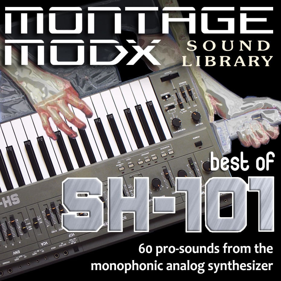 Expansion Sound Library for Yamaha MONTAGE M/Plus/6/7/8 - MODX Plus/6/7/8 with Roland SH-101 Monophonic Analog Synthesizer